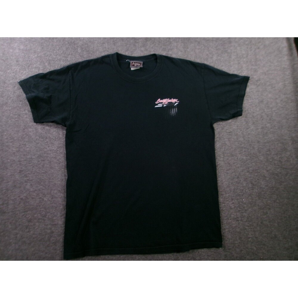 Barrett Jackson Shirt Men Large Black Graphic Muscle Car Short Sleeve 2012